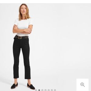 Everlane Kick Crop Jean, Black, Size 24